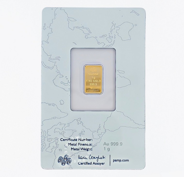 Merchant9 Gold Bar PAMP 999.9 Rosa 1g