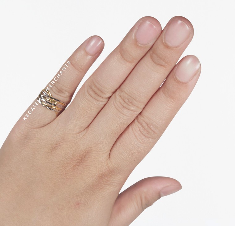 Merchant9 Cincin Emas Silang 5 Layer 2C