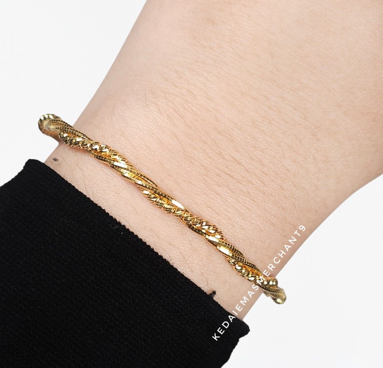 Merchant9 Gelang Cavo Twist Bebola Italian L:0.3CM