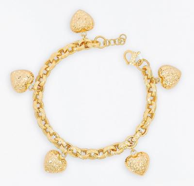 Merchant9 Rantai Tangan Sauh Dimensi Pasir Gantung Love L:0.6CM