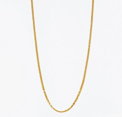 Merchant9 Rantai Leher Double Sauh Biji Sawi Padu L:0.2CM