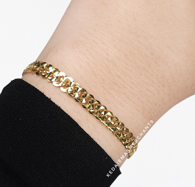 Merchant9 Rantai Tangan Gajah Dimensi Padu L:0.55CM