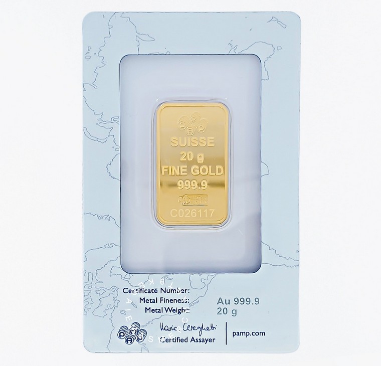 Merchant9 Gold Bar PAMP 999.9 Rosa 20g