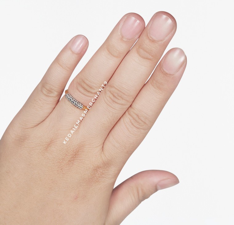 Merchant9 Cincin Emas Plate Diamond Cut L:0.35CM