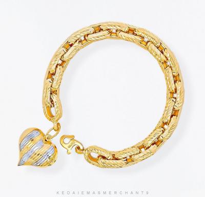 Merchant9 Rantai Tangan Sauh Dimensi Love Gantung 2C L:0.8CM