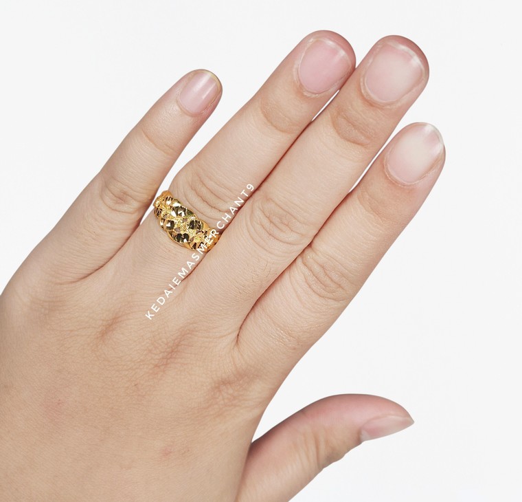 Merchant9 Cincin Emas Gajah Dimensi Pasir L:0.85CM