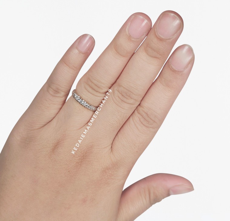 Merchant9 Cincin Emas Lintah Diamond Cut 2C L:0.3CM