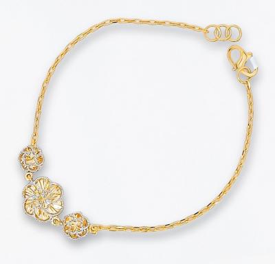 Merchant9 Rantai Tangan Choker Sauh Flora De Amore 2C L:1.1CM