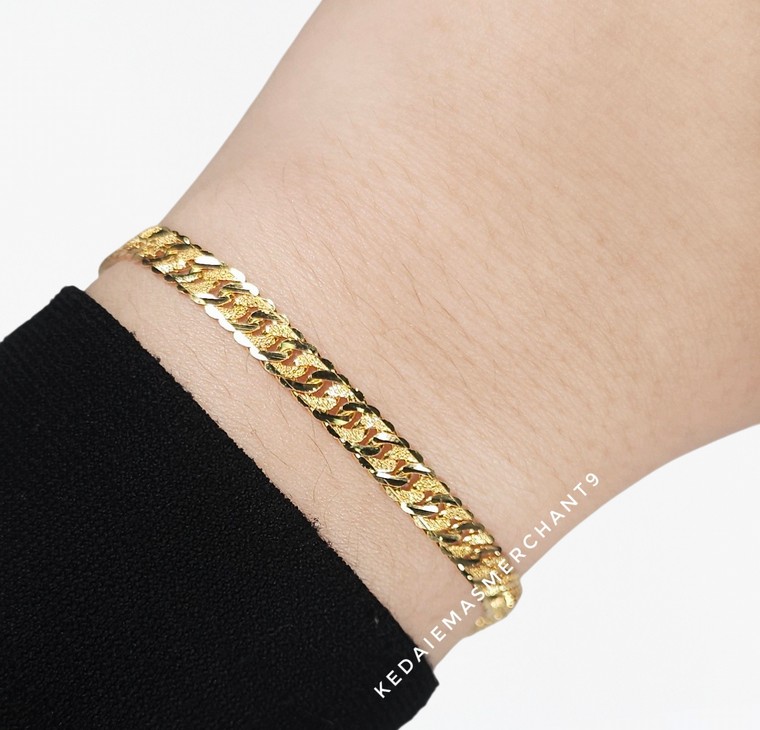 Merchant9 Rantai Tangan Kait 2 Pasir Padu L:0.45CM