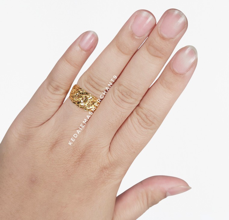 Merchant9 Cincin Emas Kait Pasir L:1CM
