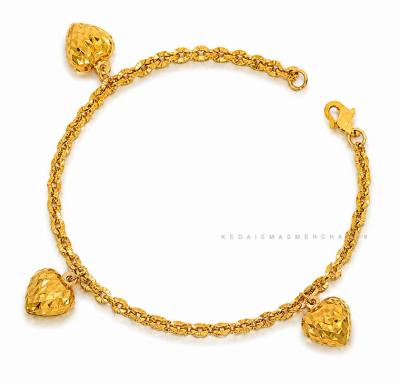 Merchant9 Rantai Tangan Polo Gantung Love 3 L:0.25CM