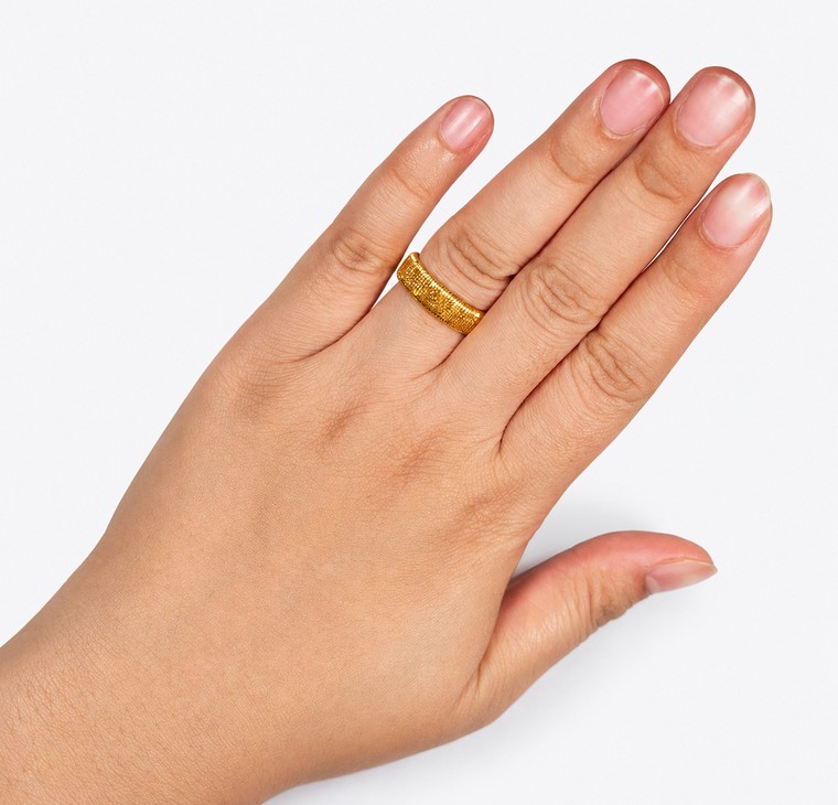 Merchant9 Cincin Emas Lintah Cecelia L:0.6CM