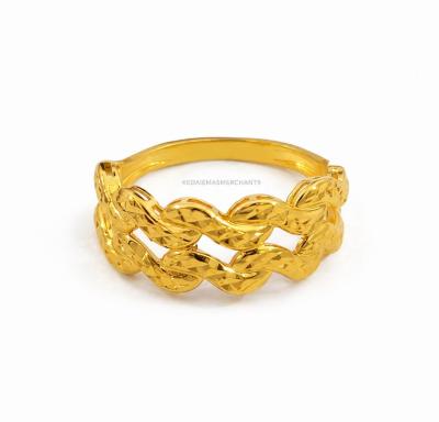 Merchant9 Cincin Emas Wave Dimensi L:0.8CM