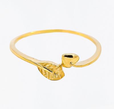 Merchant9 Cincin Emas Leaf Arrow Matte Minimalist
