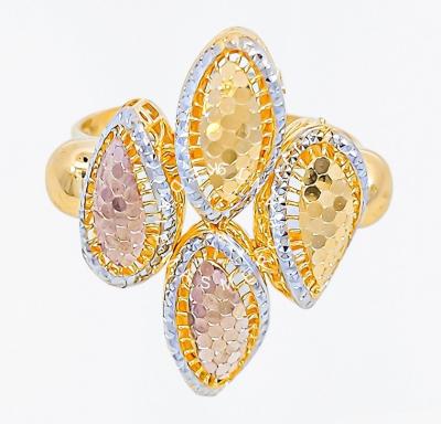 Merchant9 Cincin Emas Marquise Kerawang Honeycomb 3C L:2.4CM