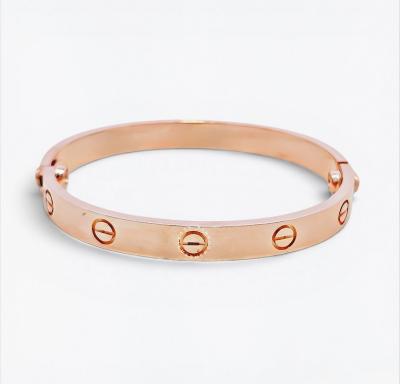 Merchant9 Gelang Ctier Oval Padu Rosegold L:0.6CM