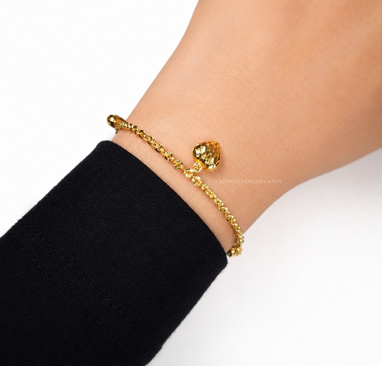 Merchant9 Rantai Tangan Polo Gantung Love 3 L:0.25CM