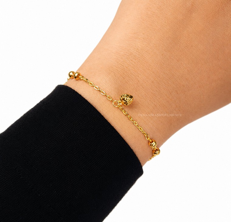 Merchant9 Rantai Tangan Polo Candy Dimensi II Gantung Love