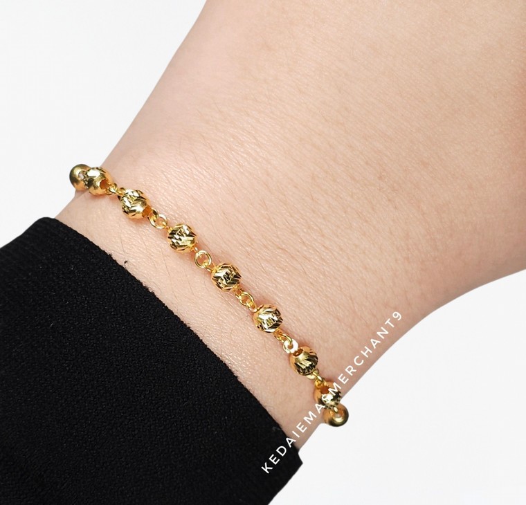 Merchant9 Rantai Tangan Choker Bola Dimensi L:0.3CM