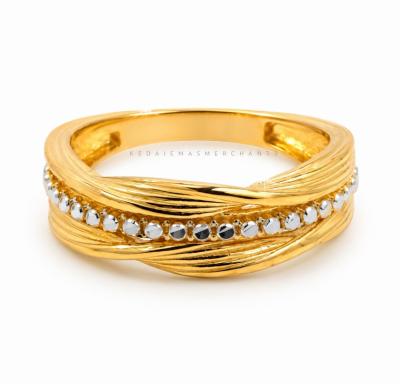 Merchant9 Cincin Emas Twist Diamond Cut 2C L:0.6CM