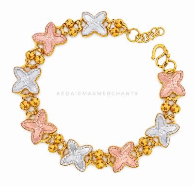 Merchant9 Rantai Tangan Clover X Bebola Star 3C L:1.1CM