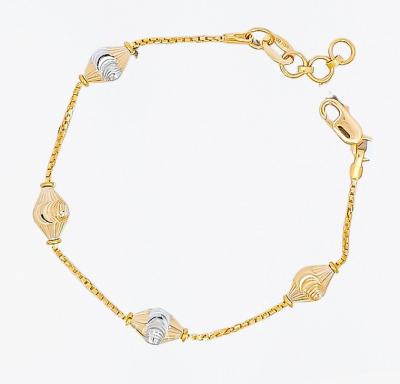 Merchant9 Rantai Tangan Box Chain Rhombus Halfmoon 2C L:0.5CM