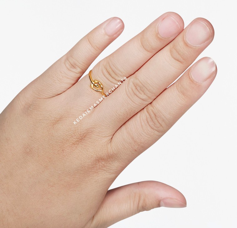 Merchant9 Cincin Emas Tulip Minimalist