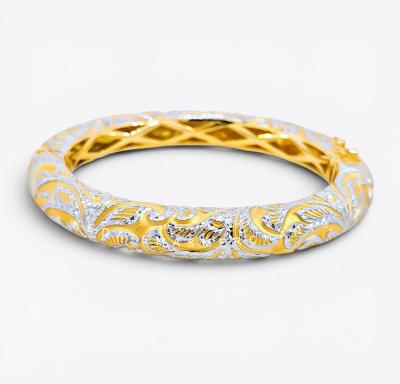 Merchant9 Gelang Klasik Anggun Kerawang Chrome L:0.8CM