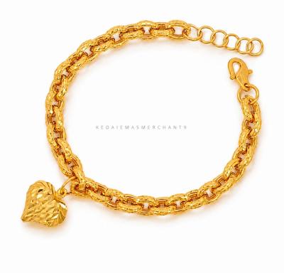 Merchant9 Rantai Tangan Sauh Oval Dimensi Gantung Love L:0.6CM