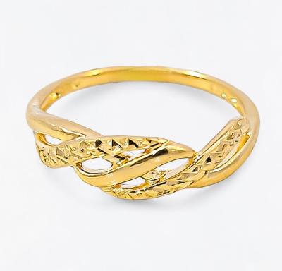Merchant9 Cincin Emas Wave Silang