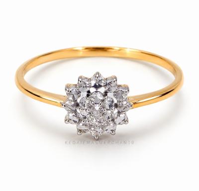 Merchant9 Cincin Emas Sunflower Diamond Cut 2C