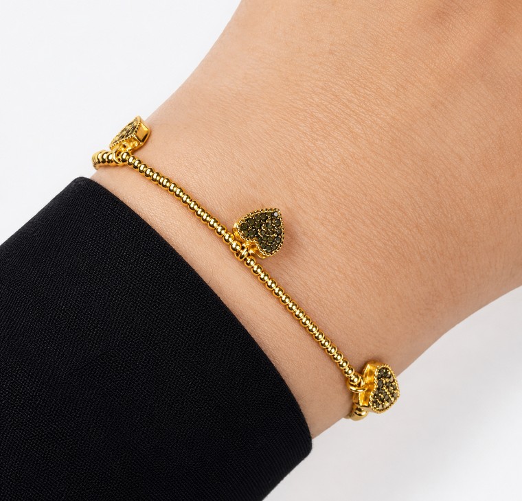 Merchant9 Rantai Tangan Pearl Leona Love Gantung