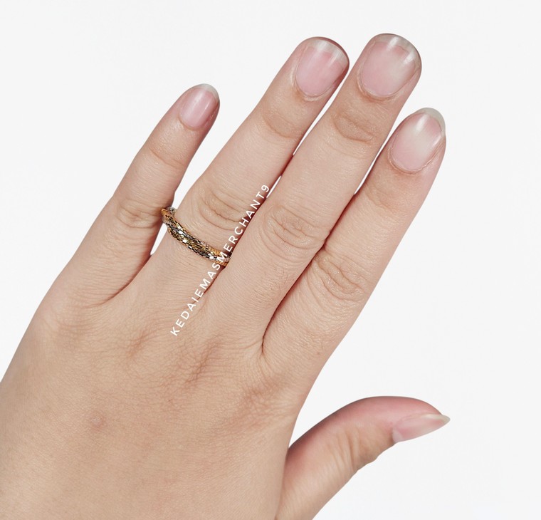 Merchant9 Cincin Emas Cavo Pintal 2C L:0.3CM