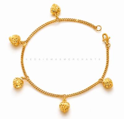 Merchant9 Rantai Tangan Mesin Gantung Love Padu L:0.2CM