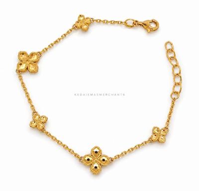 Merchant9 Rantai Tangan Sauh Honey Fleur Padu L:1.1CM