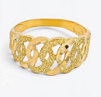 Merchant9 Cincin Emas Kait Pasir Dimensi L:0.9CM