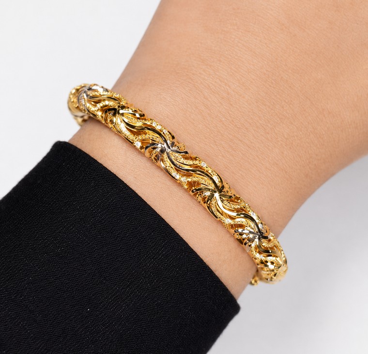 Merchant9 Gelang Oval Chempaka Pasir 2C L:0.6CM