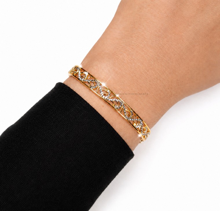 Merchant9 Gelang Klasik Kerawang 2C L:0.6CM