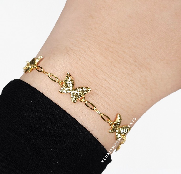 Merchant9 Rantai Tangan Paperclip Butterfly 5 L:0.9CM