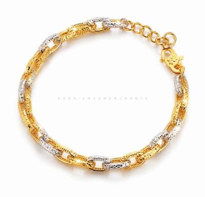 Merchant9 Rantai Tangan Sauh Oval Kerawang 2C L:0.6CM