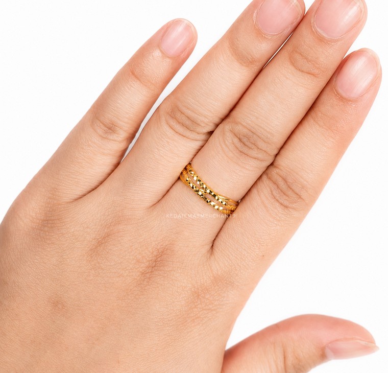 Merchant9 Cincin Emas Silang