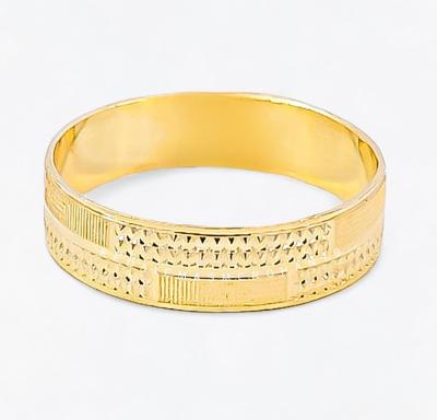 Merchant9 Cincin Emas Belah Rotan Tetris Padu L:0.5CM