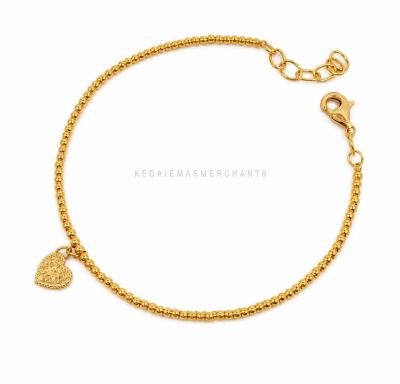 Merchant9 Rantai Tangan Pearl Leona Love Gantung L:0.2CM