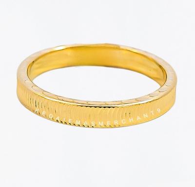 Merchant9 Cincin Emas Belah Rotan Snake Skin L:0.3CM