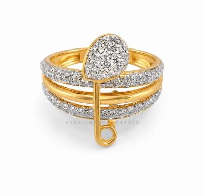 Merchant9 Cincin Emas Celeste Embrace Lintah Diamond Cut 2C