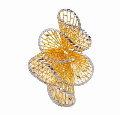 Merchant9 Cincin Emas Wave Kerawang Chrome L:2.7CM