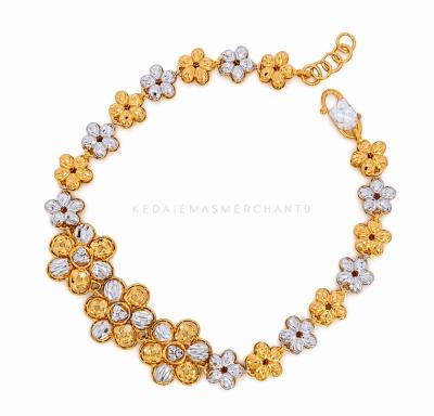 Merchant9 Rantai Tangan Bunga Camellia Perut Ular 2C L:1.5CM