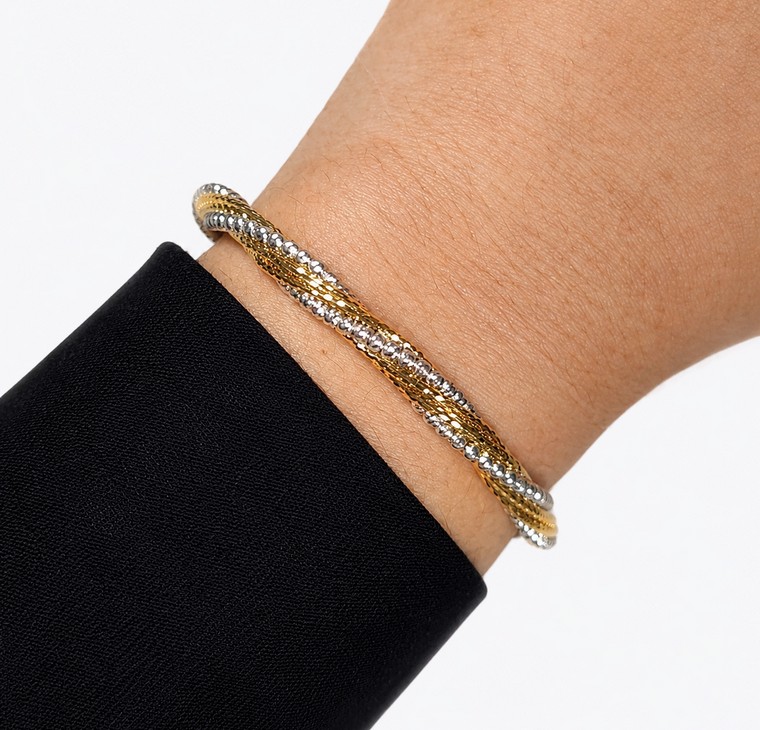 Merchant9 Gelang Cavo Twist Bebola Italian Chrome L:0.5CM