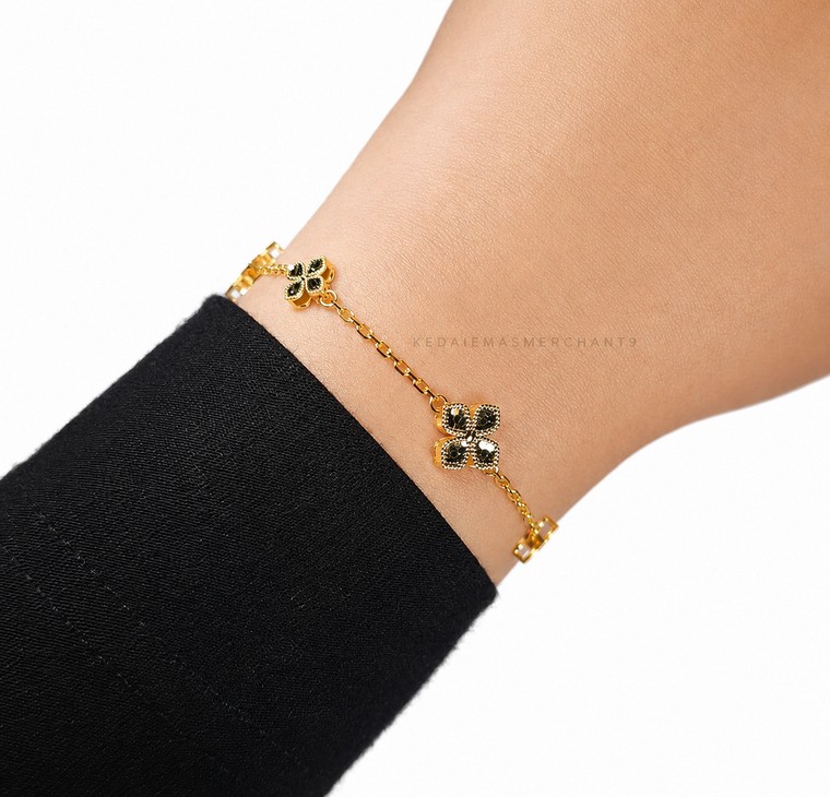 Merchant9 Rantai Tangan Sauh Honey Fleur Padu L:1.1CM