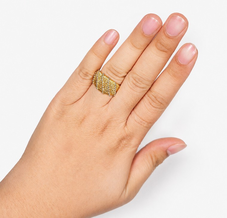 Merchant9 Cincin Emas Lintah Cecelia Boba 2C L:1.3CM